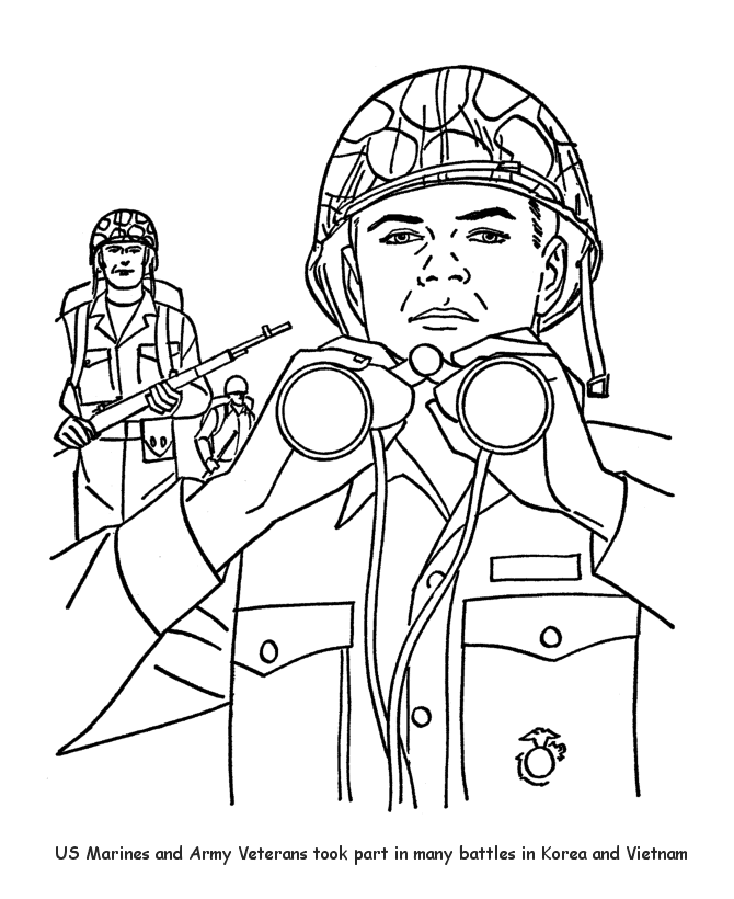 Plansa de colorat cu Militar 61 58
